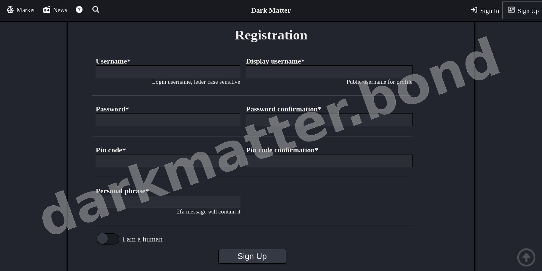 Account Registration Page